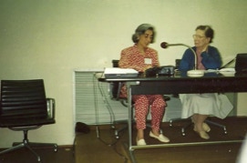 Cremilde Rosado Fernandes und Cleofe Person de Mattos. II. Brasilianischer Kongress für Musikwissenschaft 1992 in Rio de Janeiro