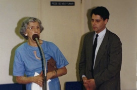 Prof.Dr.Duice Lamas und Dr. A.A.Bispo. II. Brasilianischer Kongress für Musikwissenschaft 1992 in Rio de Janeiro