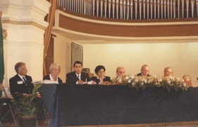 Eröffnung an der Musikhochschule Rio de Janeiro.II. Brasilianischer Kongress für Musikwissenschaft 1992 in Rio de Janeiro
